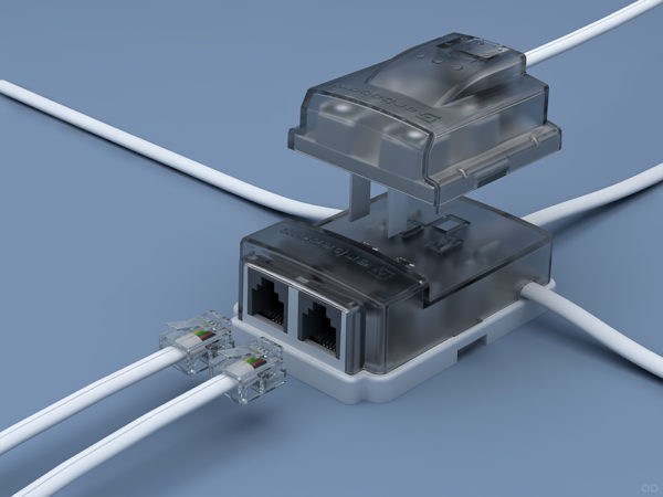 Розетка с разъемами РТШК-4 и RJ-11
