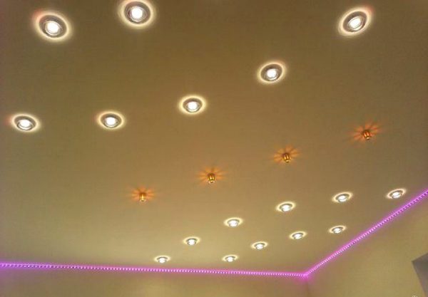 Малогабаритные точечные светильники круглой формы