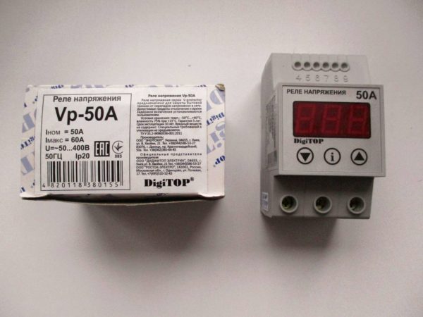 Реле напряжения DigiTOP Vp-50A IP20