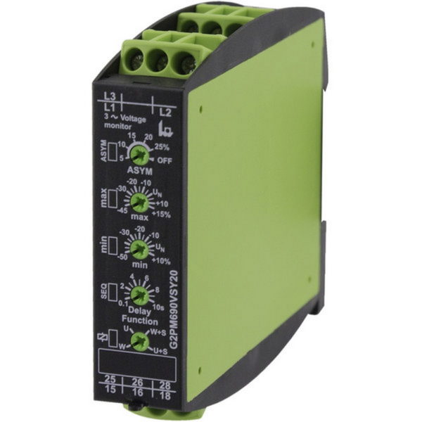 Блок контроля фаз на максимальное линейное напряжение 250V